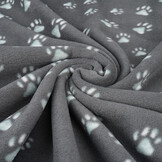 Printed Polar Dog Paws Grey