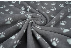 Bedrukte Polar Hondenpootjes Grijs