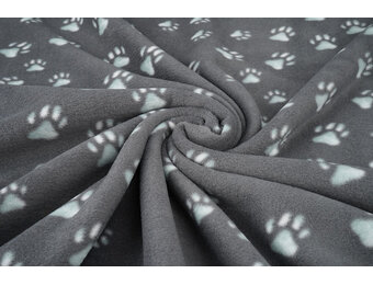 Printed Polar Dog Paws Grey