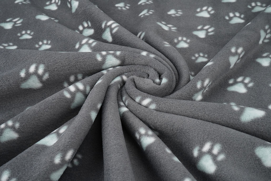 Printed Polar Dog Paws Grey