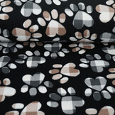 Printed Polar Dog Paws Black