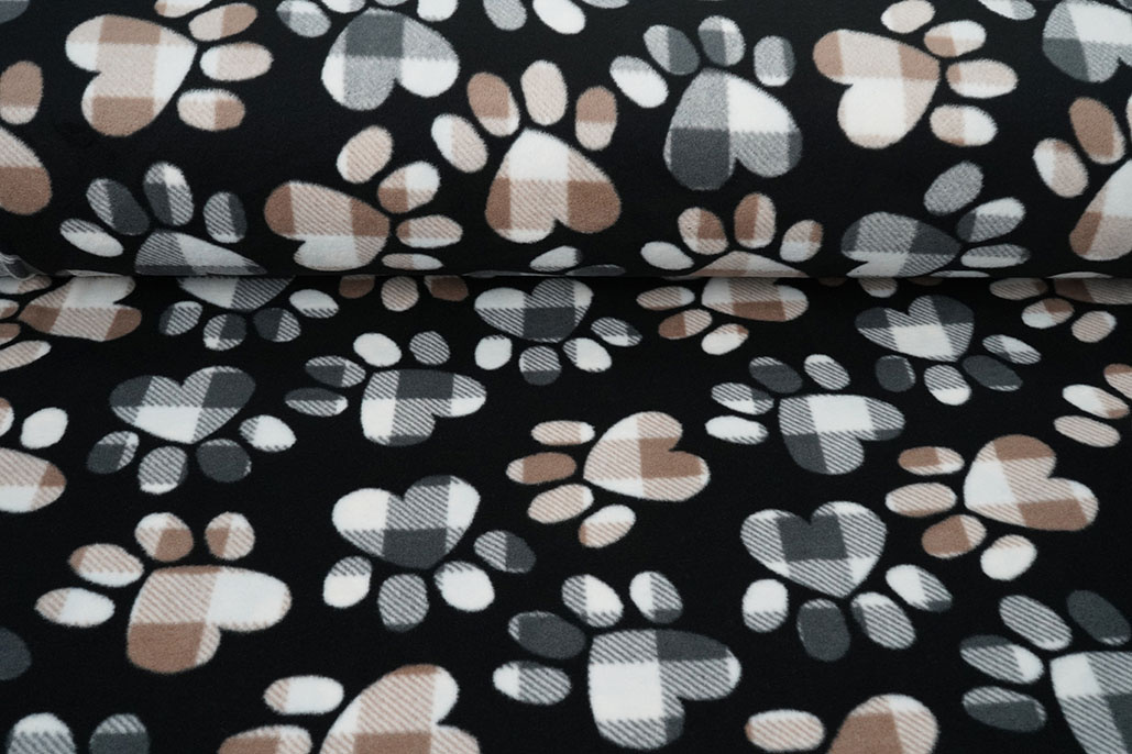 Printed Polar Dog Paws Black