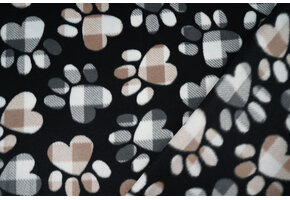 Bedrukte Polar Hondenpoot Zwart