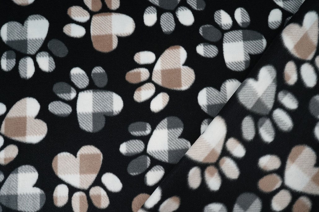 Printed Polar Dog Paws Black