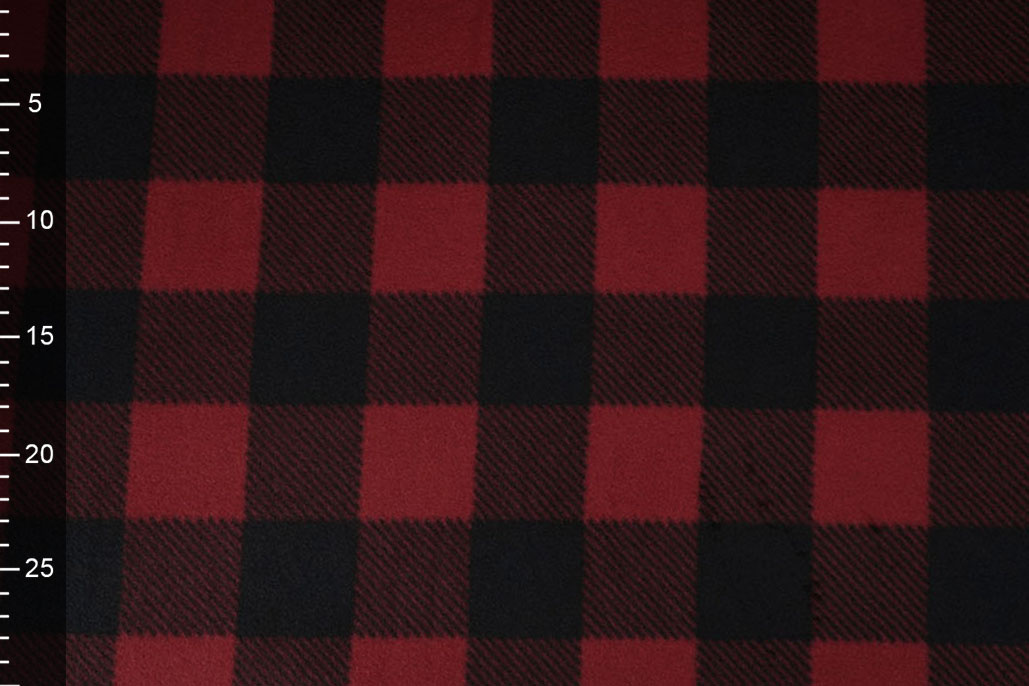 Printed Polar Blocked Black - Red