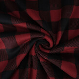 Printed Polar Blocked Black - Red