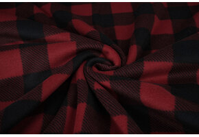 Printed Polar Blocked Black - Red