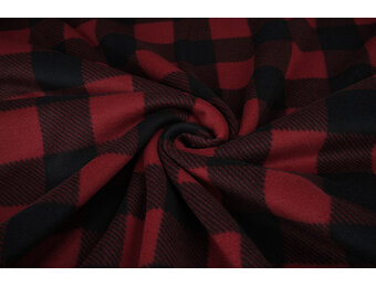 Printed Polar Blocked Black - Red