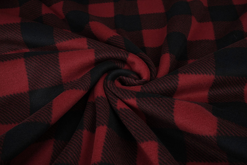 Printed Polar Blocked Black - Red