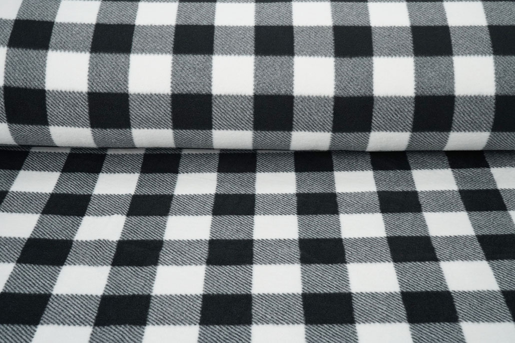 Printed Polar Blocked Black - White