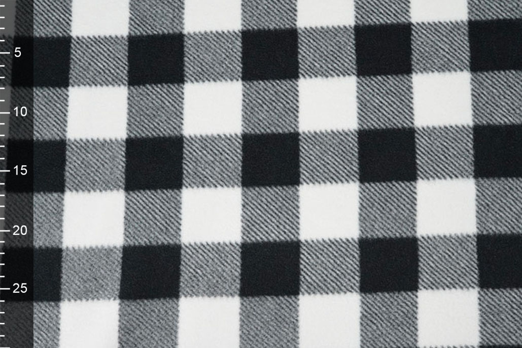 Printed Polar Blocked Black - White