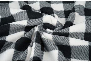 Printed Polar Blocked Black - White