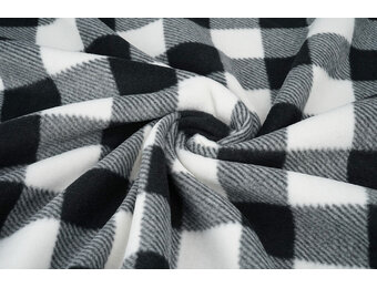 Printed Polar Blocked Black - White