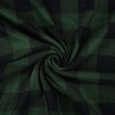 Bedrukte Polar Geblokt Zwart - Groen