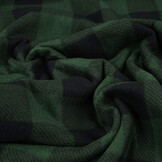 Bedrukte Polar Geblokt Zwart - Groen