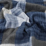 Bedrukte Polar Geruit Blauw