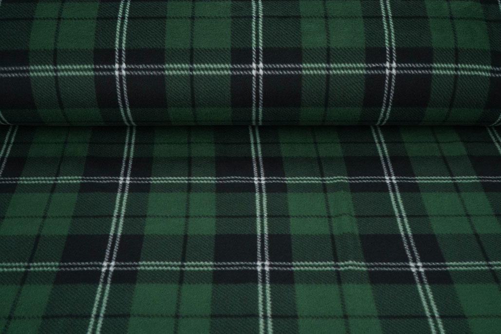 Printed Polar Checkered Green