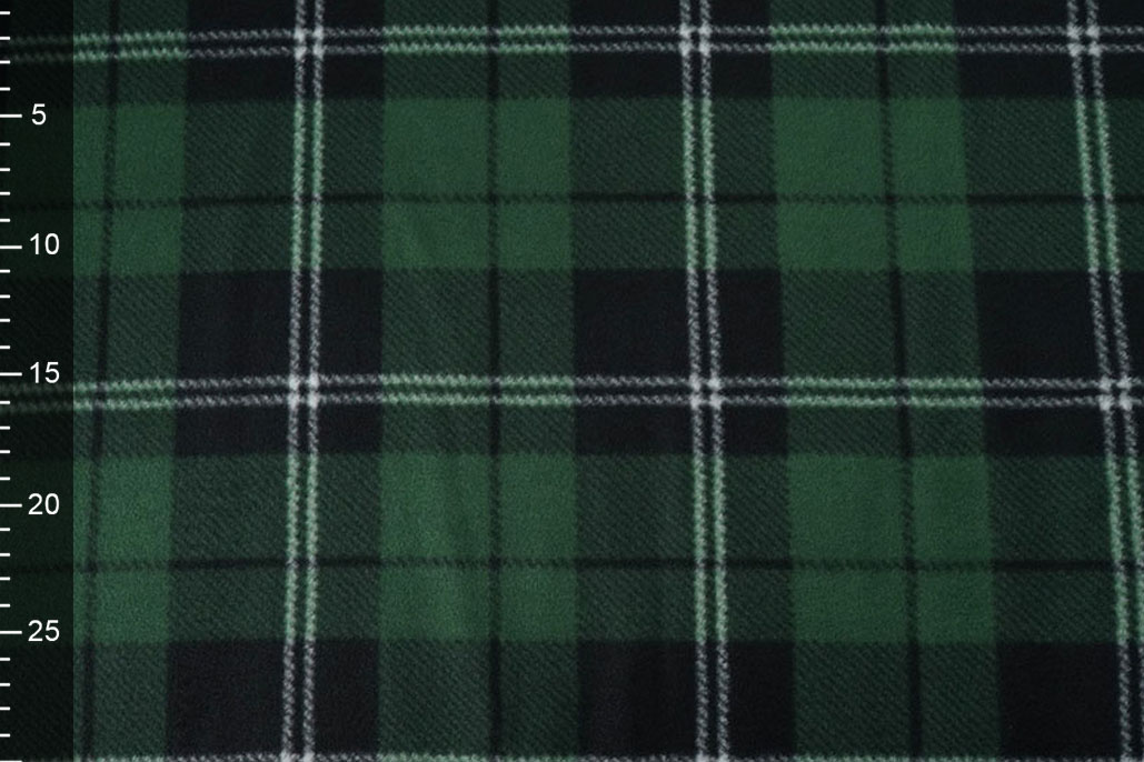 Printed Polar Checkered Green