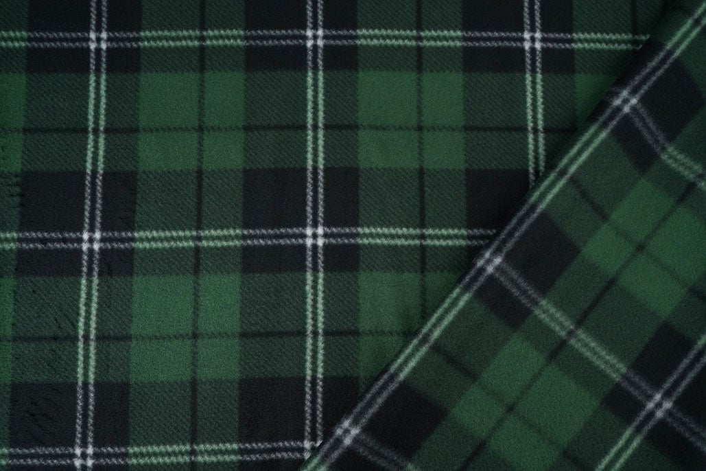 Bedruckte Polar Kariert Grün