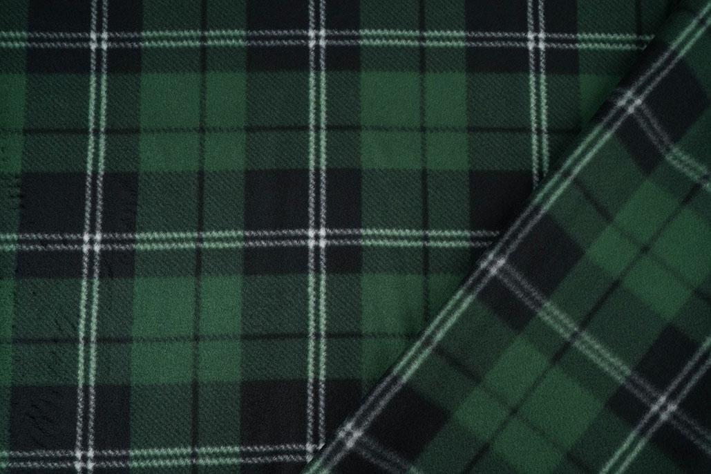 Printed Polar Checkered Green