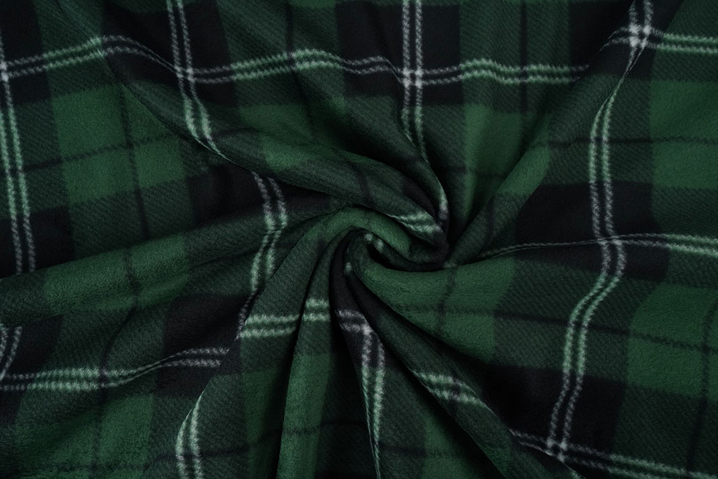 Printed Polar Checkered Green