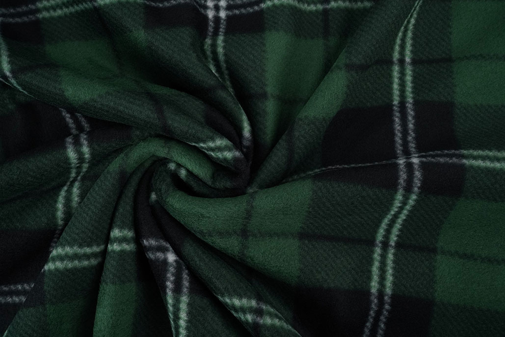 Printed Polar Checkered Green