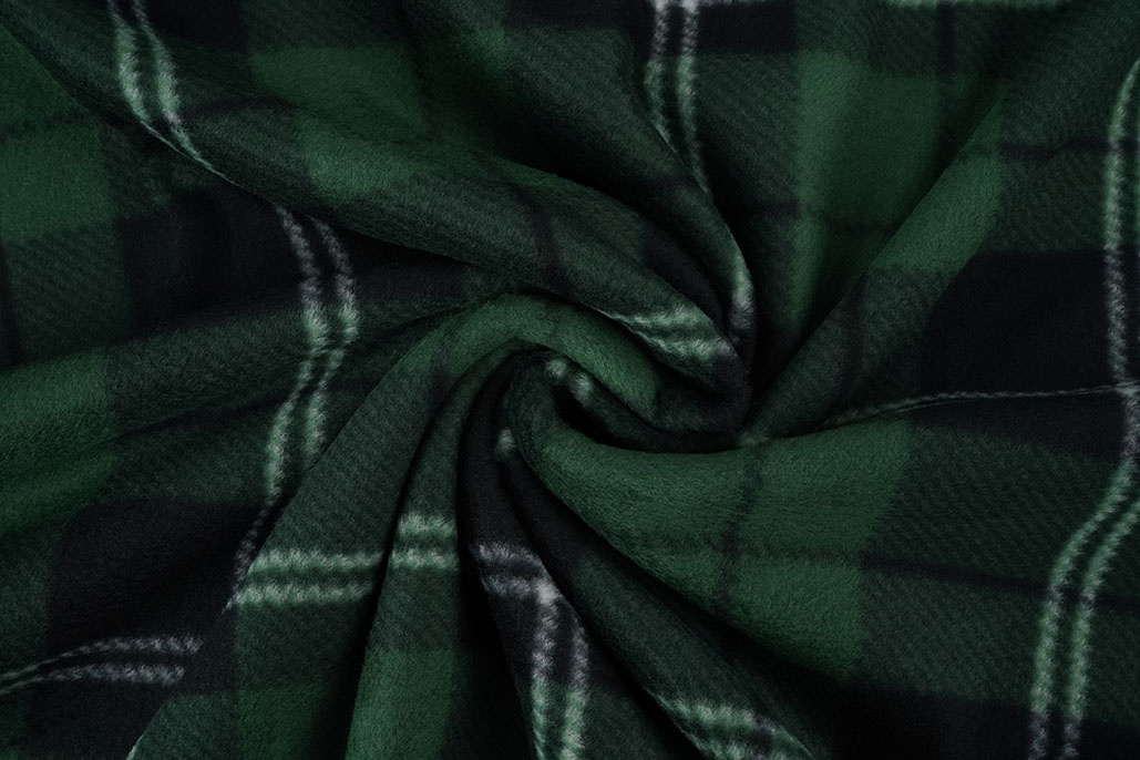 Printed Polar Checkered Green