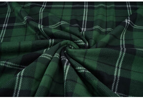 Bedruckte Polar Kariert Grün