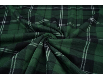 Printed Polar Checkered Green