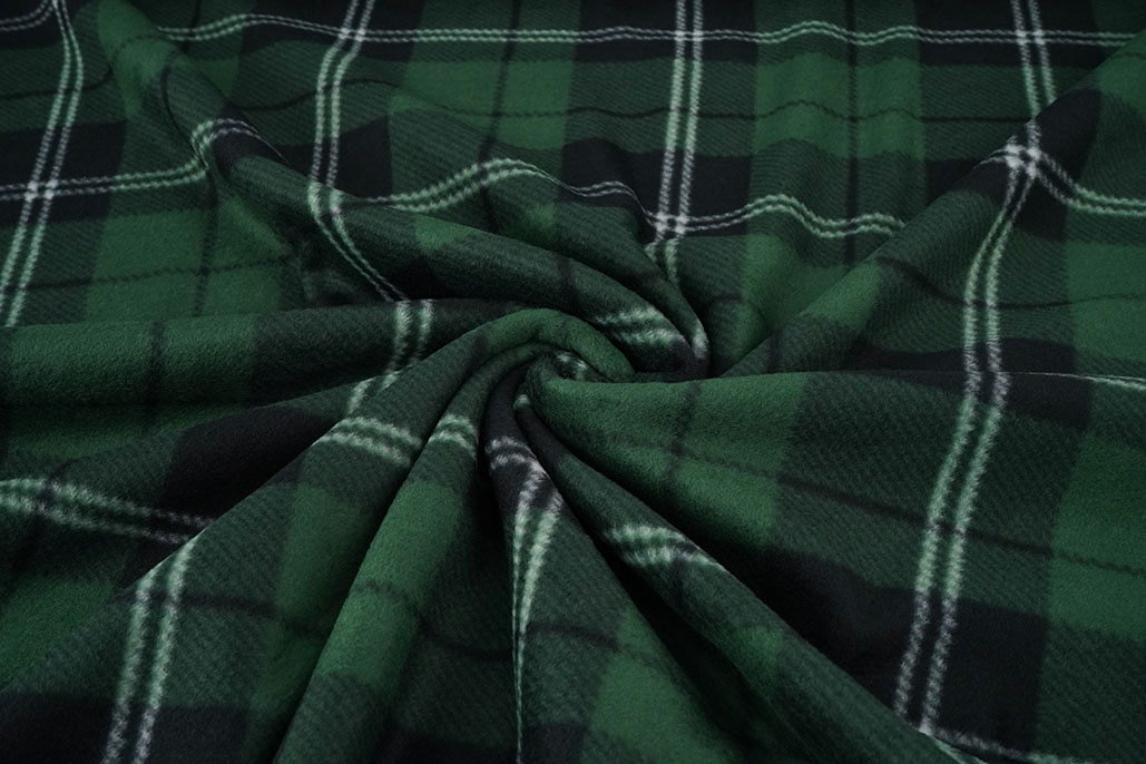 Printed Polar Checkered Green