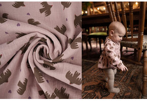 Hydrofiel Organic Vogels Roze