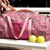 Quilted Voile Cotton Patchwork Pink