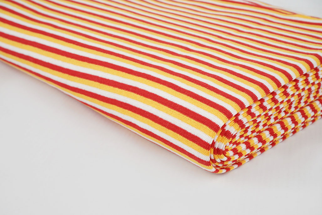 Cuff Fabric Red White Yellow