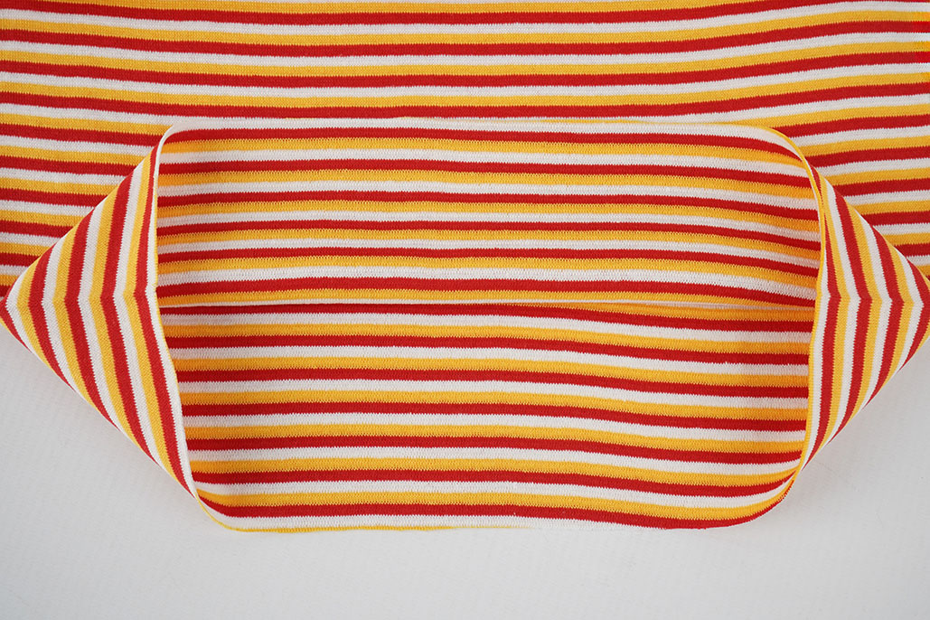 Cuff Fabric Red White Yellow
