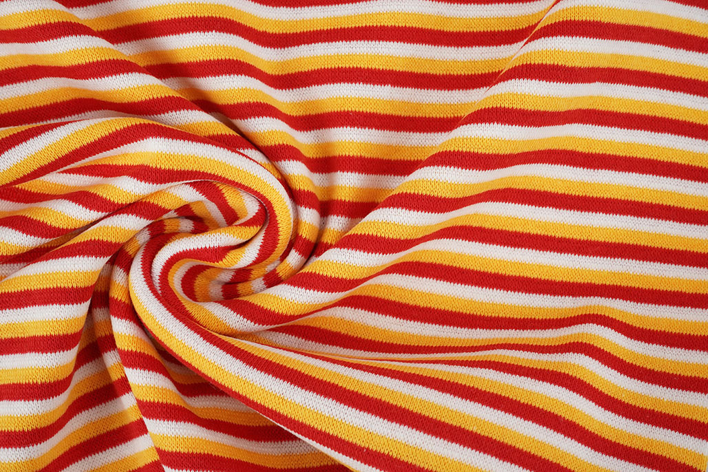 Cuff Fabric Red White Yellow