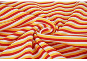 Cuff Fabric Red White Yellow
