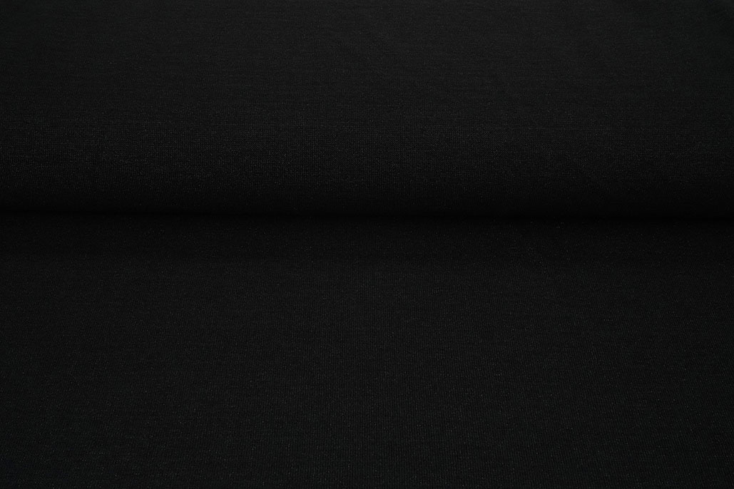 Knitted Fabric Lurex Black