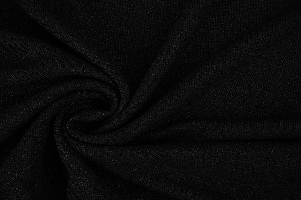 Knitted Fabric Lurex Black