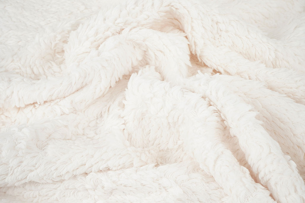 Baumwolle Teddystoff Natürlich