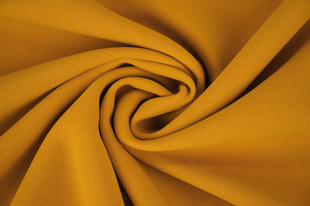 Jersey Crepe  Double-sided Grey / Ocher