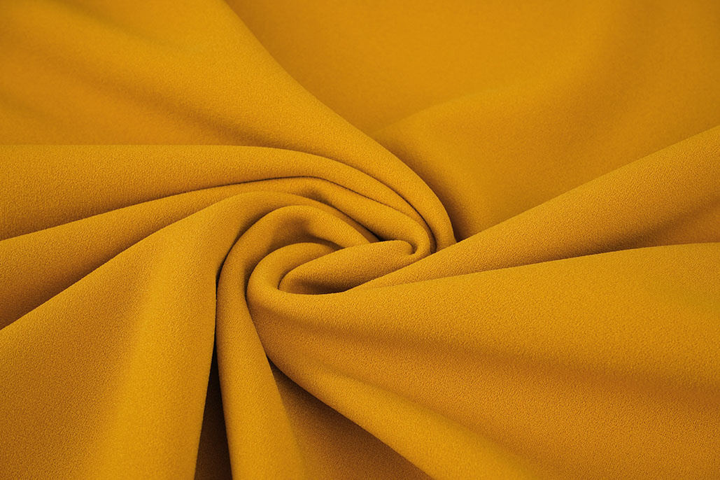 Jersey Crepe  Double-sided Grey / Ocher