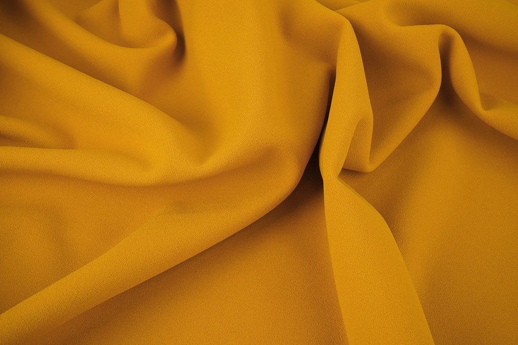 Jersey Crepe  Double-sided Grey / Ocher