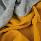 Jersey Crepe  Double-sided Grey / Ocher