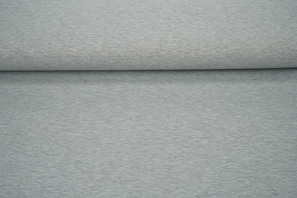 Jersey Crepe Doppelseitig Grau / Ocker
