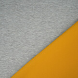 Jersey Crepe Dubbelzijdig Grijs / Oker