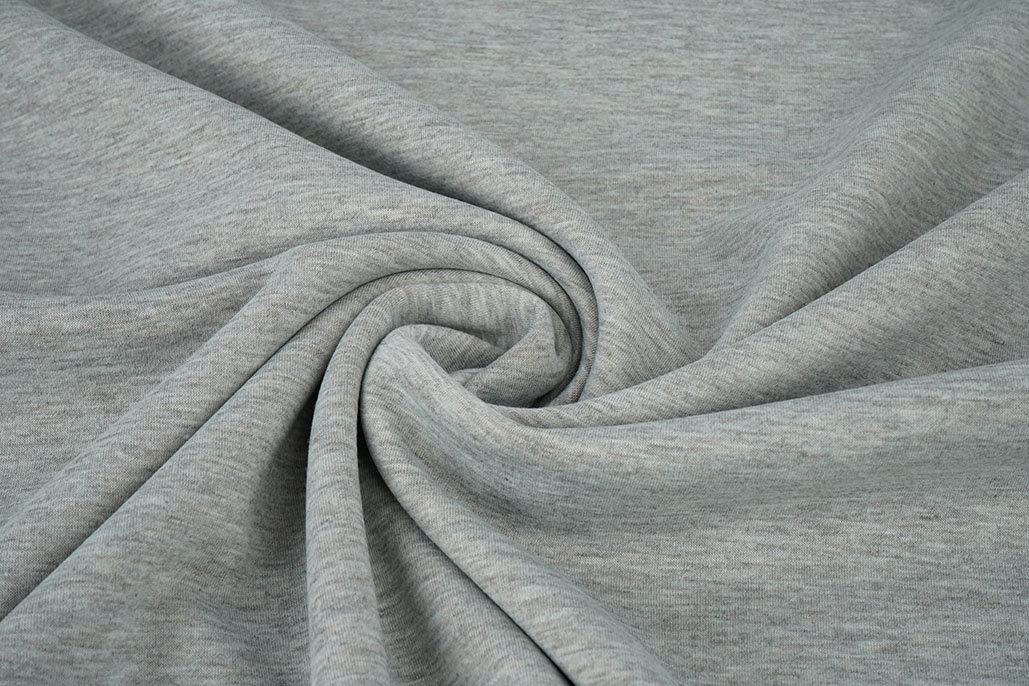 Jersey Crepe Doppelseitig Grau / Ocker