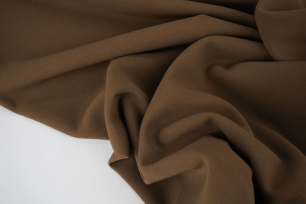 Jersey Crepe  Double-sided Grey / Brown