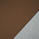 Jersey Crepe  Double-sided Grey / Brown