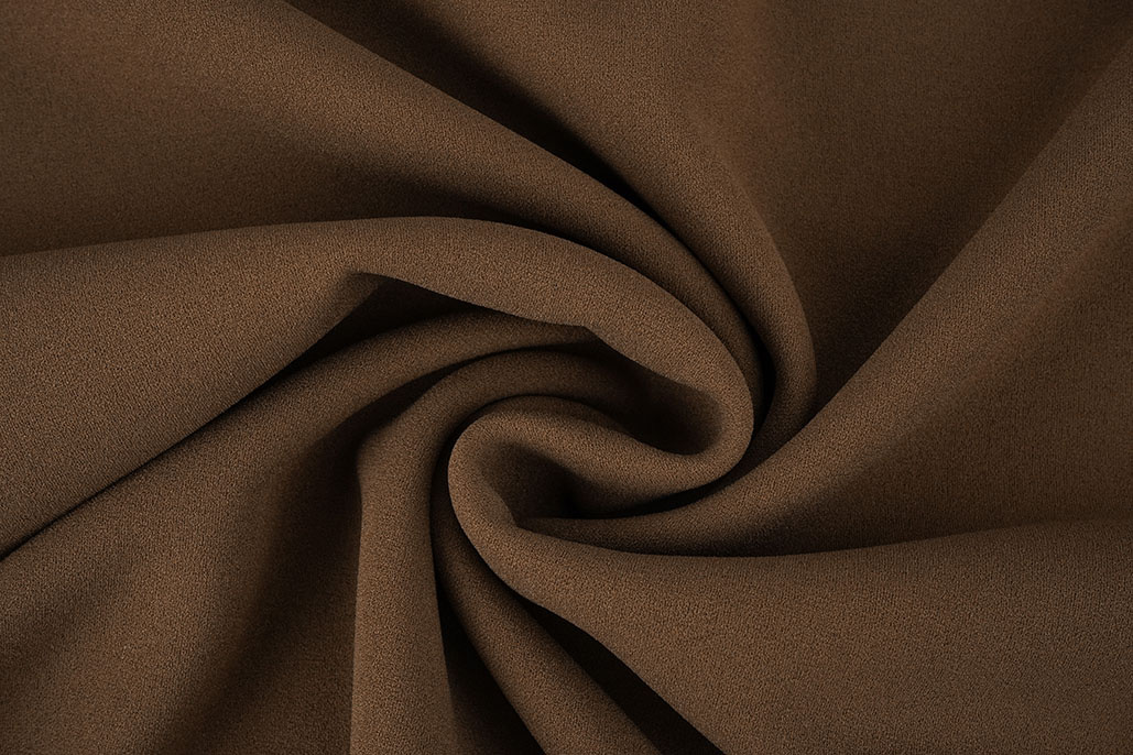 Jersey Crepe  Double-sided Grey / Brown