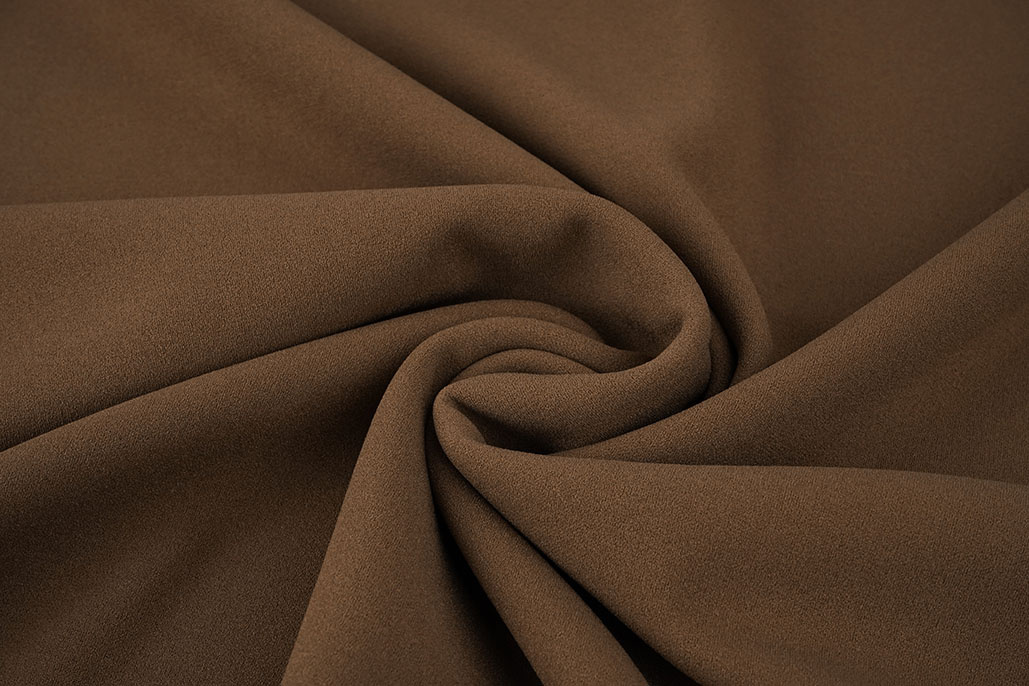 Jersey Crepe  Double-sided Grey / Brown
